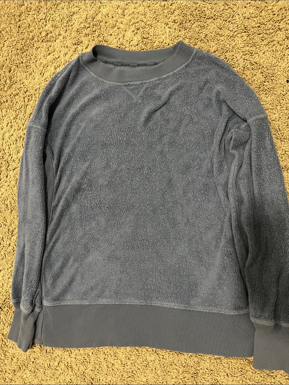 aerie deep blue Plush Crewneck Sweater